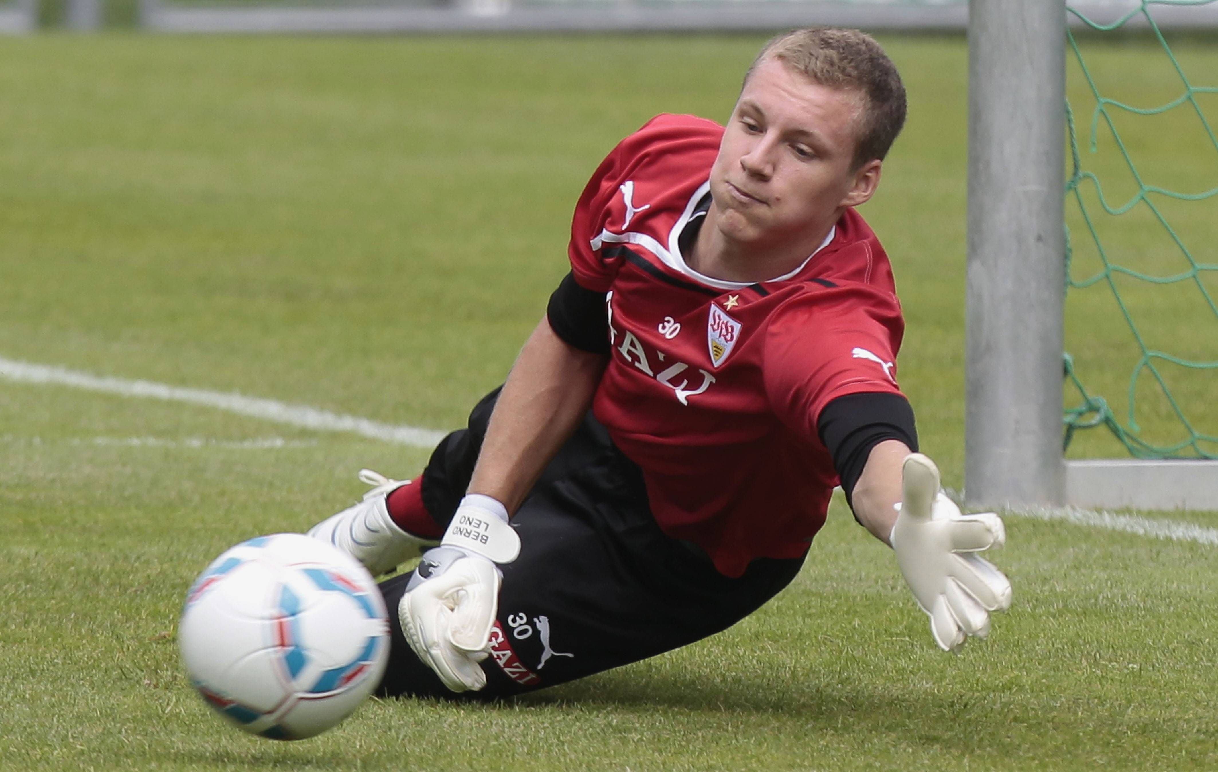 Bernd Leno, în iunie 2011, la antrenamentul lui Stuttgart Foto: Imago