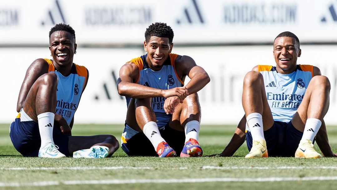 Mbappe, Bellingham, Vinicius (de la dreapta la stânga) Foto: Instagram Real Madrid