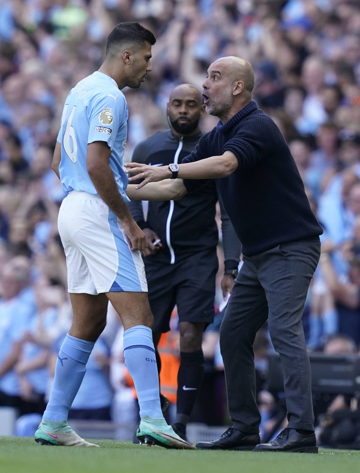 O discuție cu Pep Guardiola în timpul meciului Foto: Imago