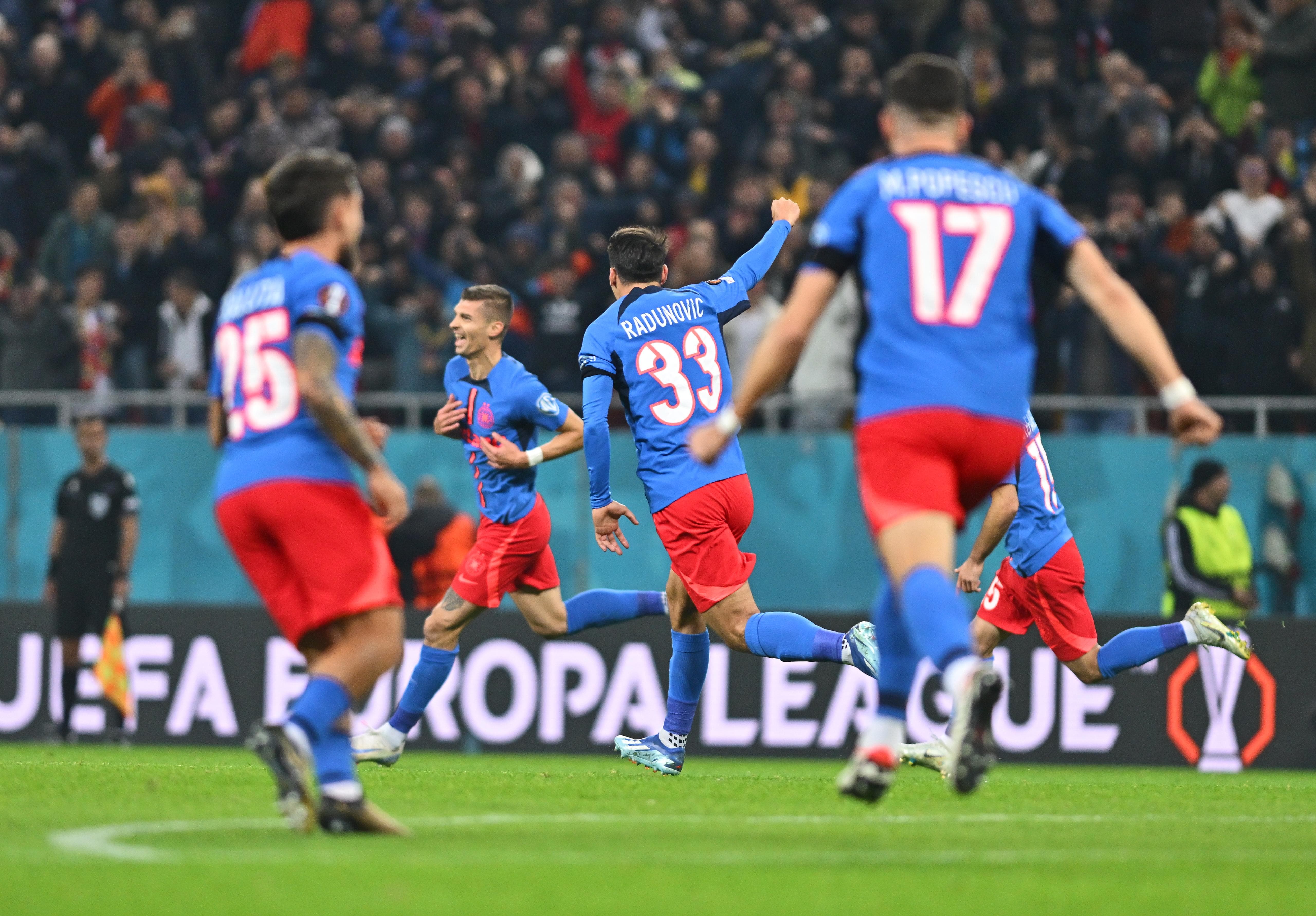 FCSB - Midtjylland, scor 2-0, în Europa League / Foto: GOLAZO.ro