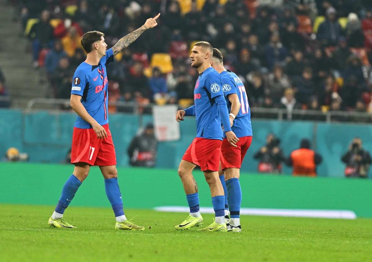 FCSB - Olympiacos, meci/ FOTO: GOLAZO.ro