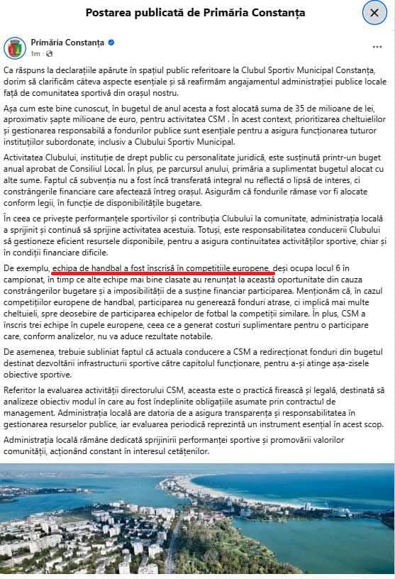 Amenințări și amatorism   Directorul CSM Constanța: „Primarul  mi-a transmis că mă distruge  dacă mai vorbesc” + ordinul „executării” se pune în aplicare