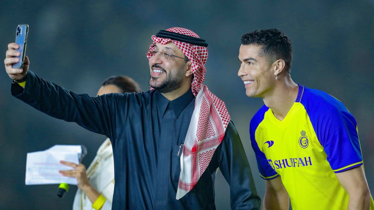 3 ianuarie 2023, prima apariție a lui Ronaldo pe arena lui Al-Nassr Foto: Imago