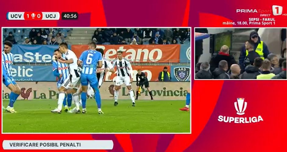 U Craiova - U Cluj 1-0  Oltenii merg ceas cu Rădoi.  U Cluj, coșmar în Bănie : penalty ratat și eliminare în minutul 54