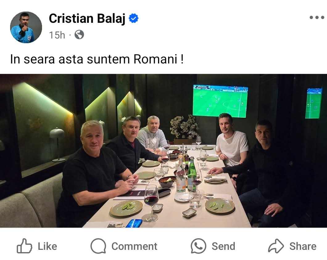 Dan Petrescu a urmărit meciul FCSB - PAOK alături de conducerea lui CFR Cluj. Președintele Cristi Balaj a postat ieri: „În seara asta suntem români!”