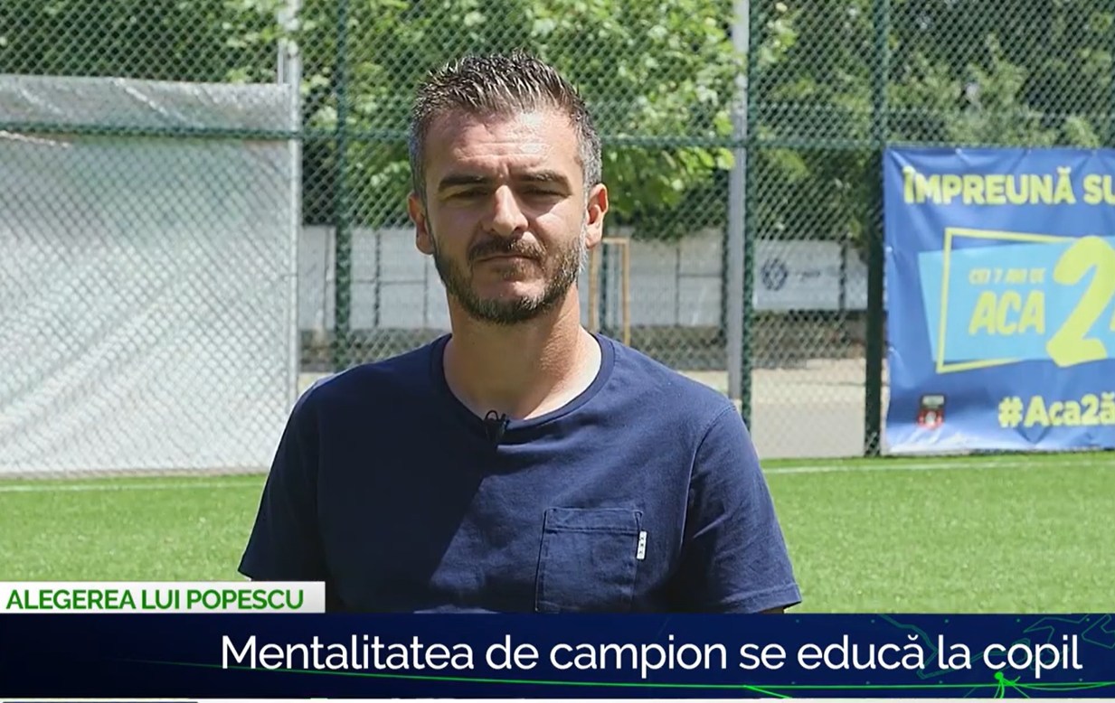 Cristi Gafita vorbind intr-un podcast despre educația micilor fotbaliști